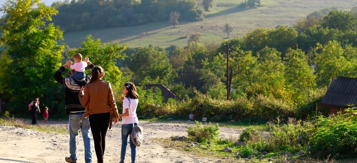 People in Khantsk village, Artsakh, Armenia