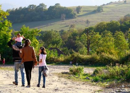 People in Khantsk village, Artsakh, Armenia